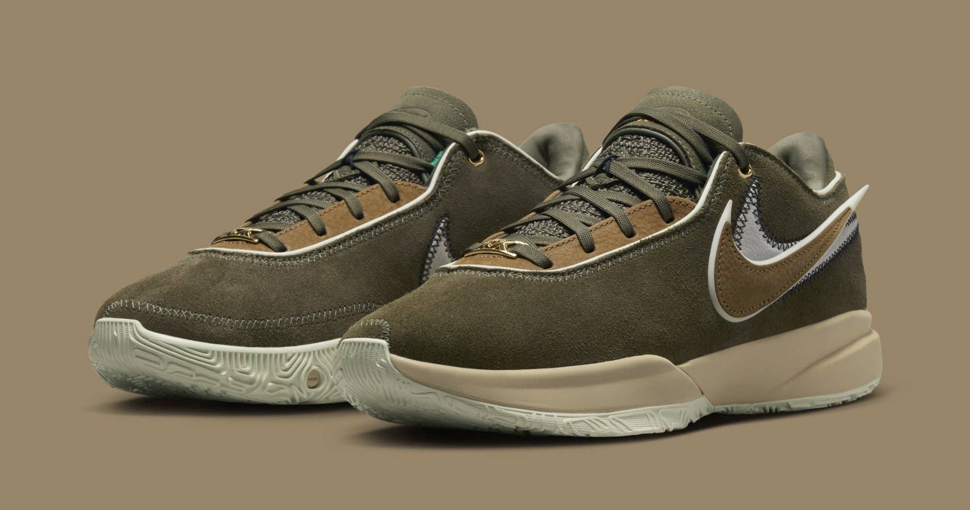 Nike LeBron 20 'Olive Suede' DV1193-901 (Pair)