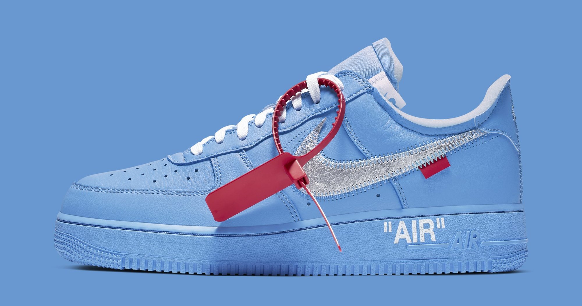 Off White x Nike Air Force 1 Low &#x27;MCA Chicago&#x27; CI1173 400 (Lateral)