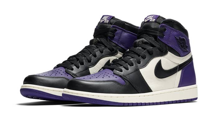 Air Jordan 1 High OG &#x27;Court Purple&#x27; 555088 501 (Pair)