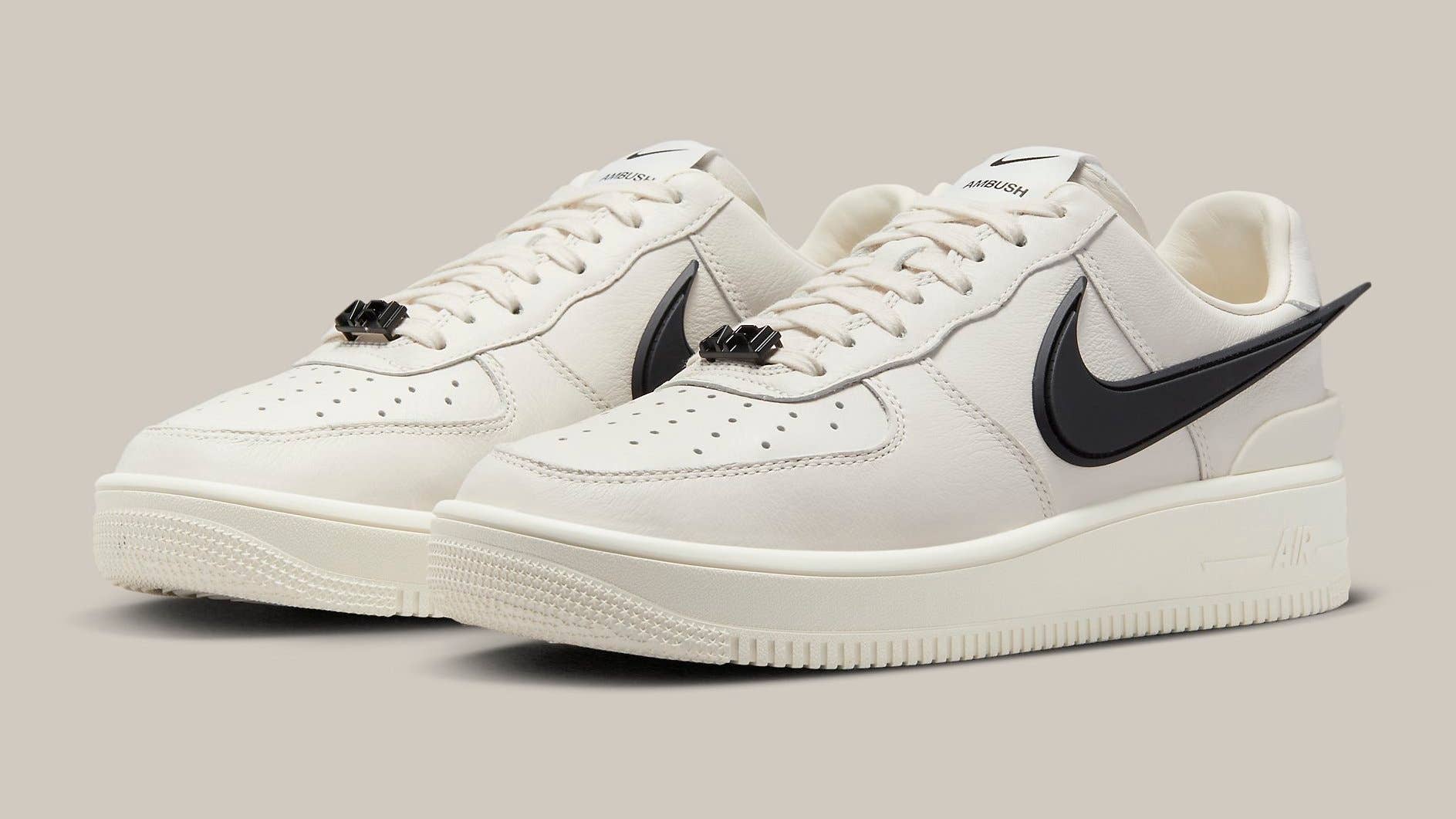 Nike Air Force 1 White Custom 'Dark Co-Co Swoosh' Edition