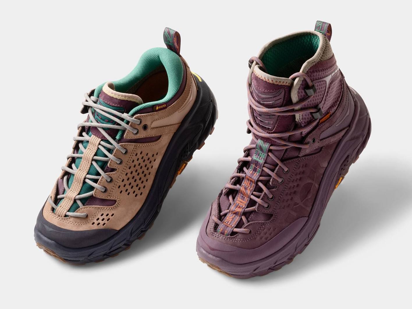 Hoka One One X Bodega Tor Ultra High Sneaker Boots in Purple