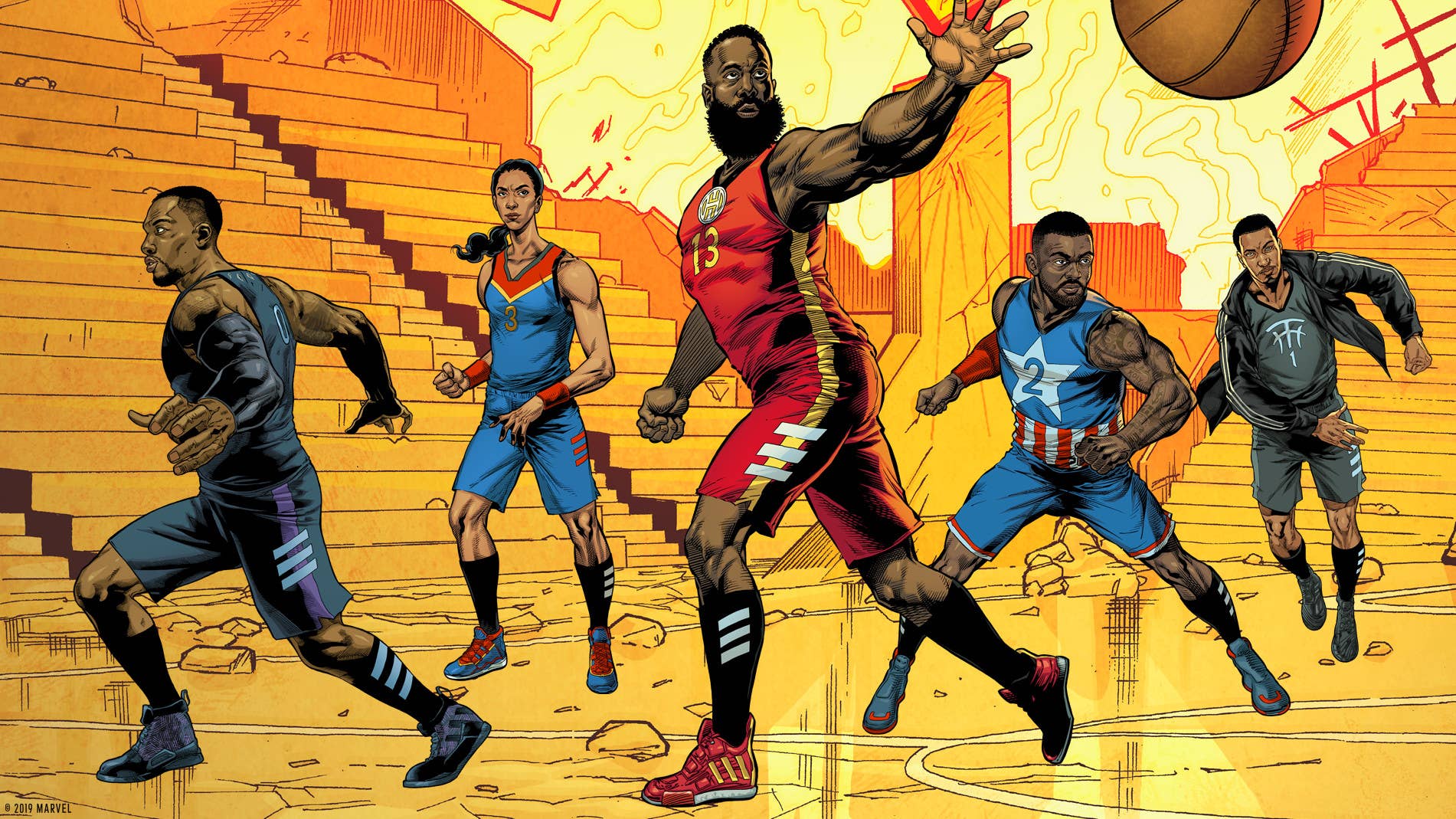 Marvel x Adidas Basketball 'Heroes Among Us' Collection