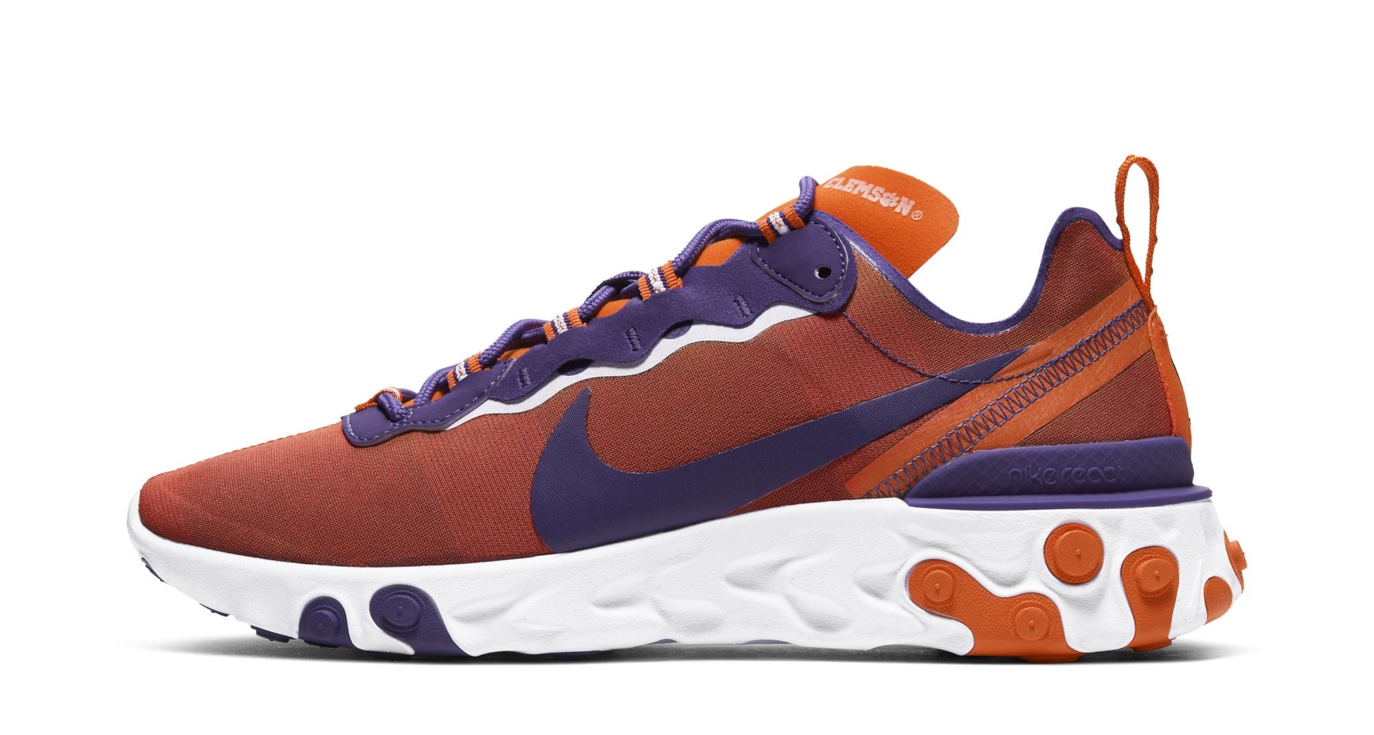 Nike React Element 55 &#x27;Clemson&#x27; CK4796 800