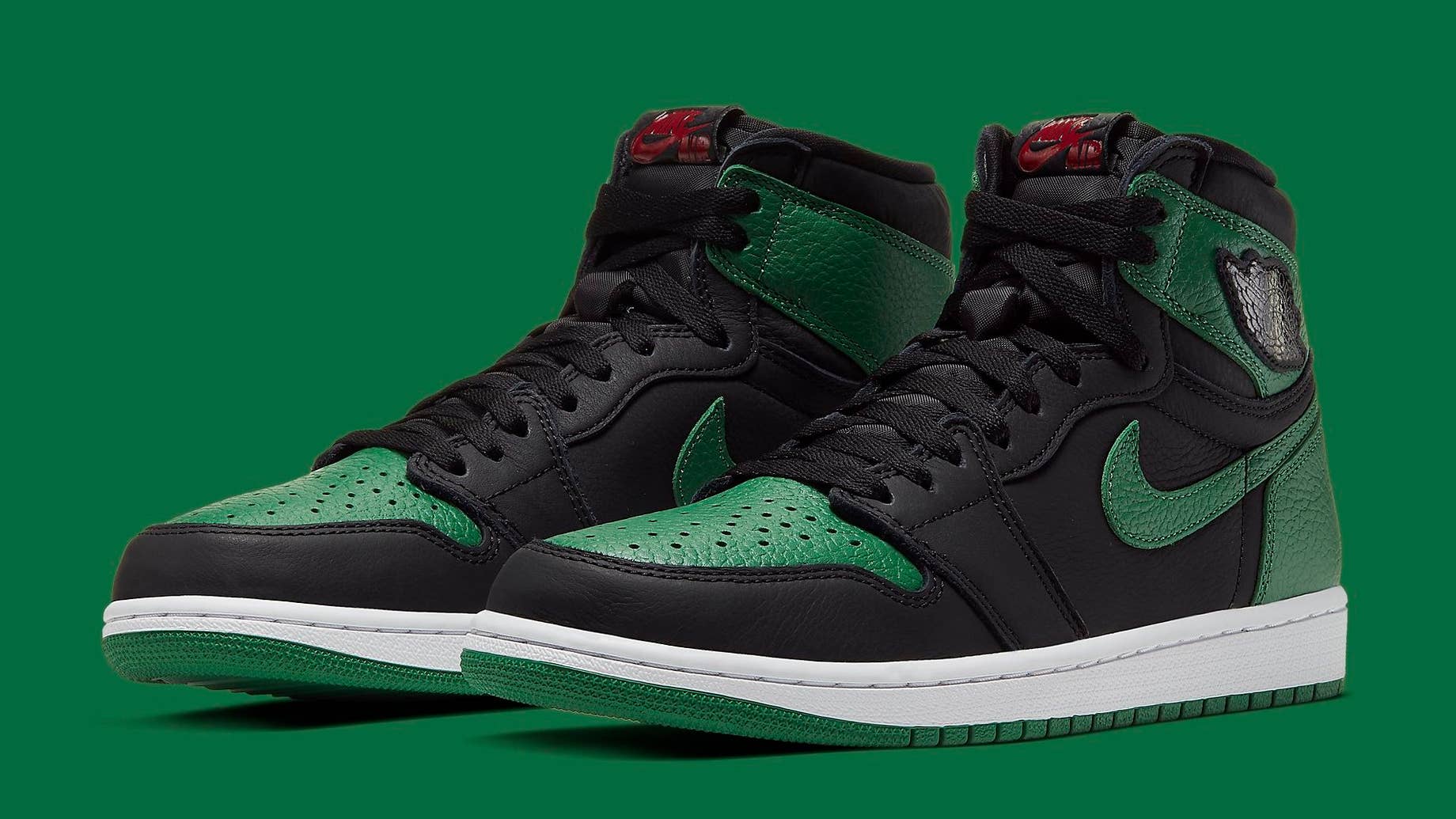 pine green and black jordan 1