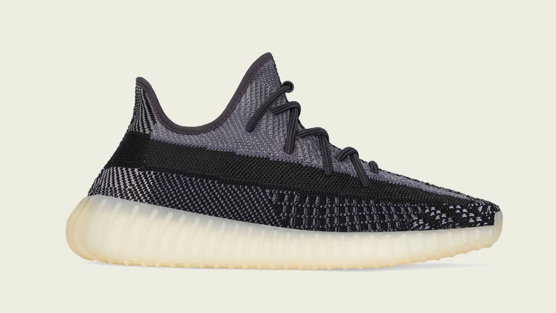 Adidas Yeezy boost 350 V2 'Carbon' FZ5000 Lateral