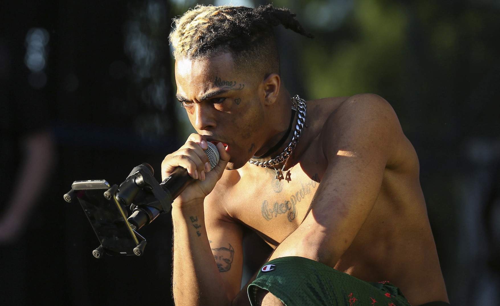 XXXTentacion performs during the Rolling Loud Festival in downtown Miami