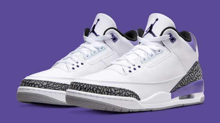 Air Jordan 3 Retro &#x27;Dark Iris&#x27; CT8532 105 Pair