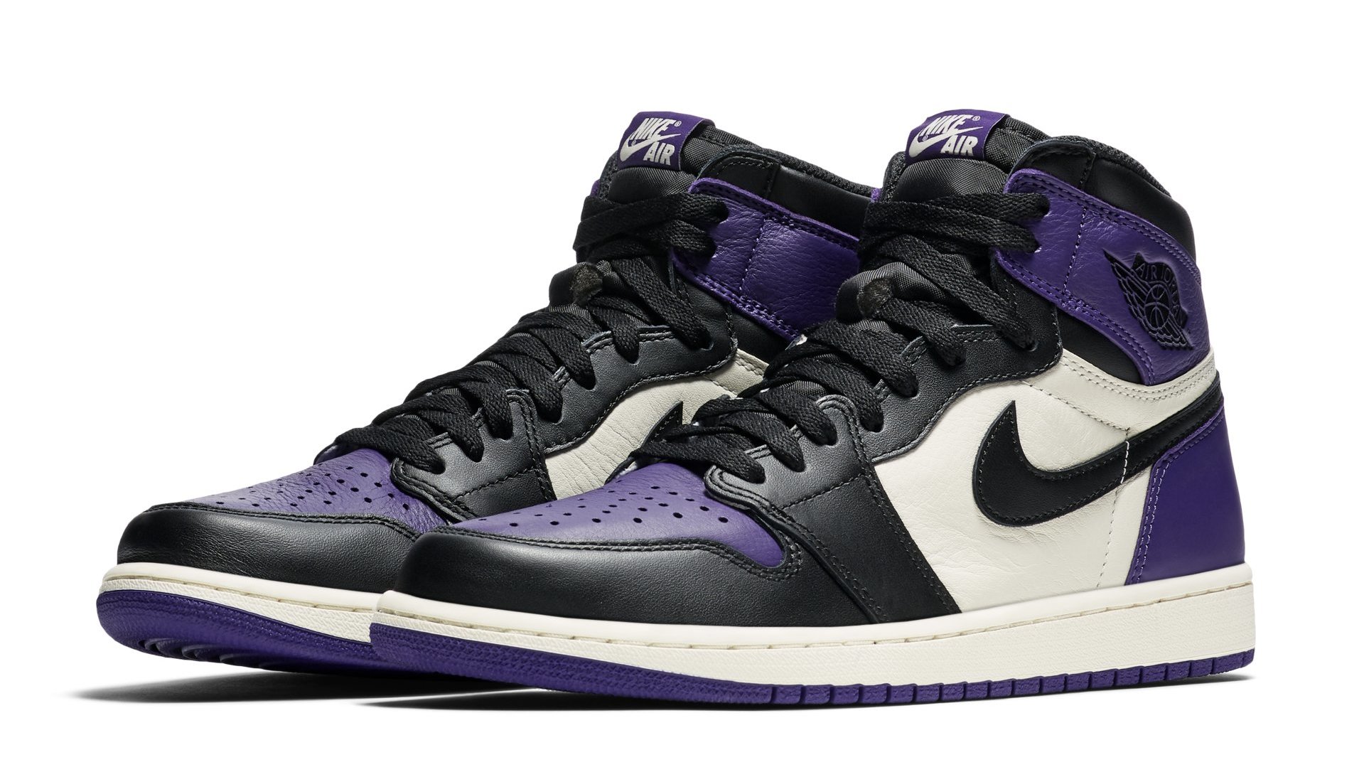 Air Jordan 1 High OG &#x27;Court Purple&#x27; 555088 501 (Pair)