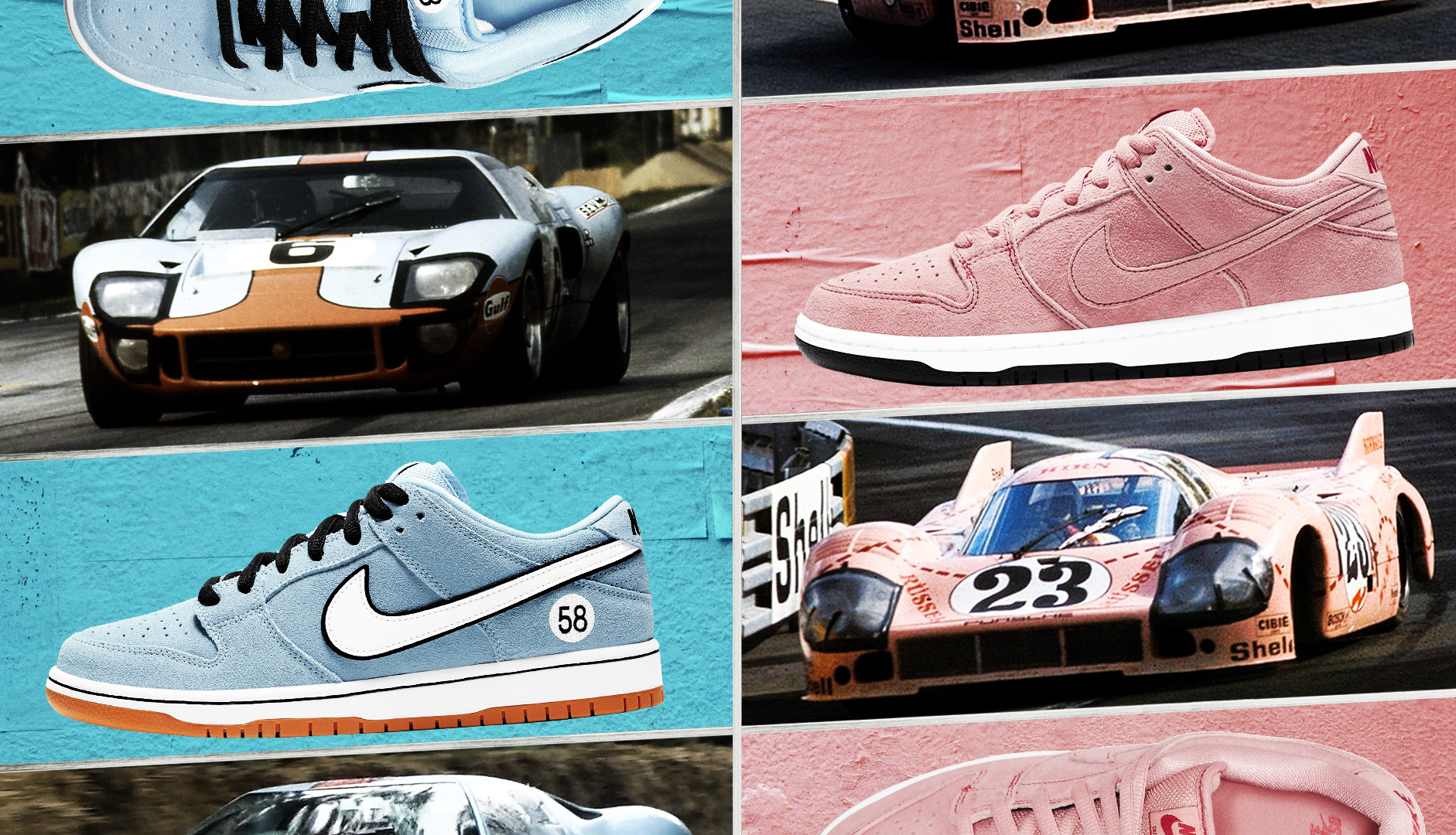 How Famous Race Cars Inspired Nike SB's Latest Dunks | Complex