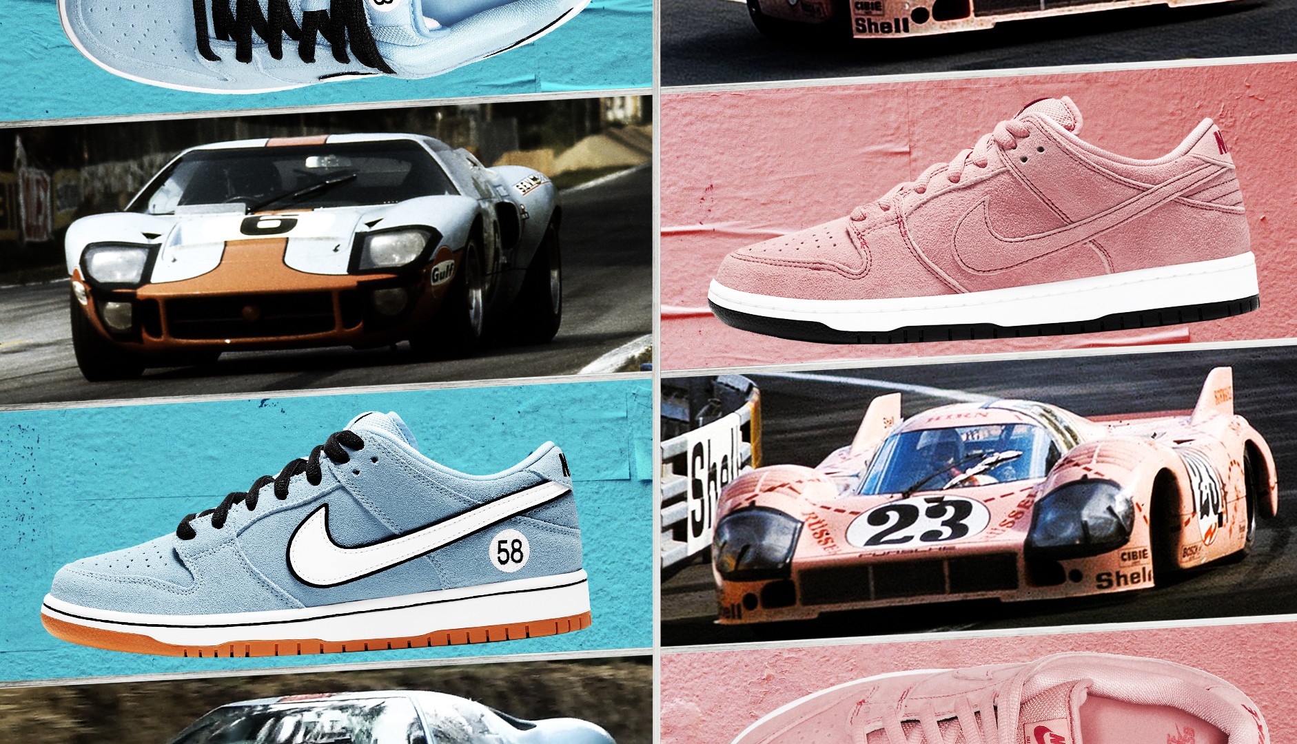 How Famous Race Cars Inspired Nike SB s Latest Dunks Complex