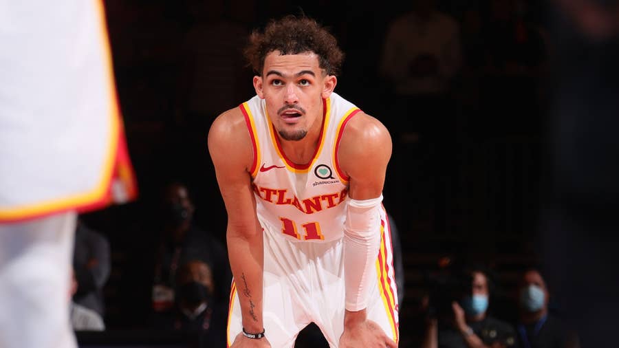 Trae Young Atlanta Hawks Game-Used #11 Red Jersey vs. Utah Jazz on February  3, 2023