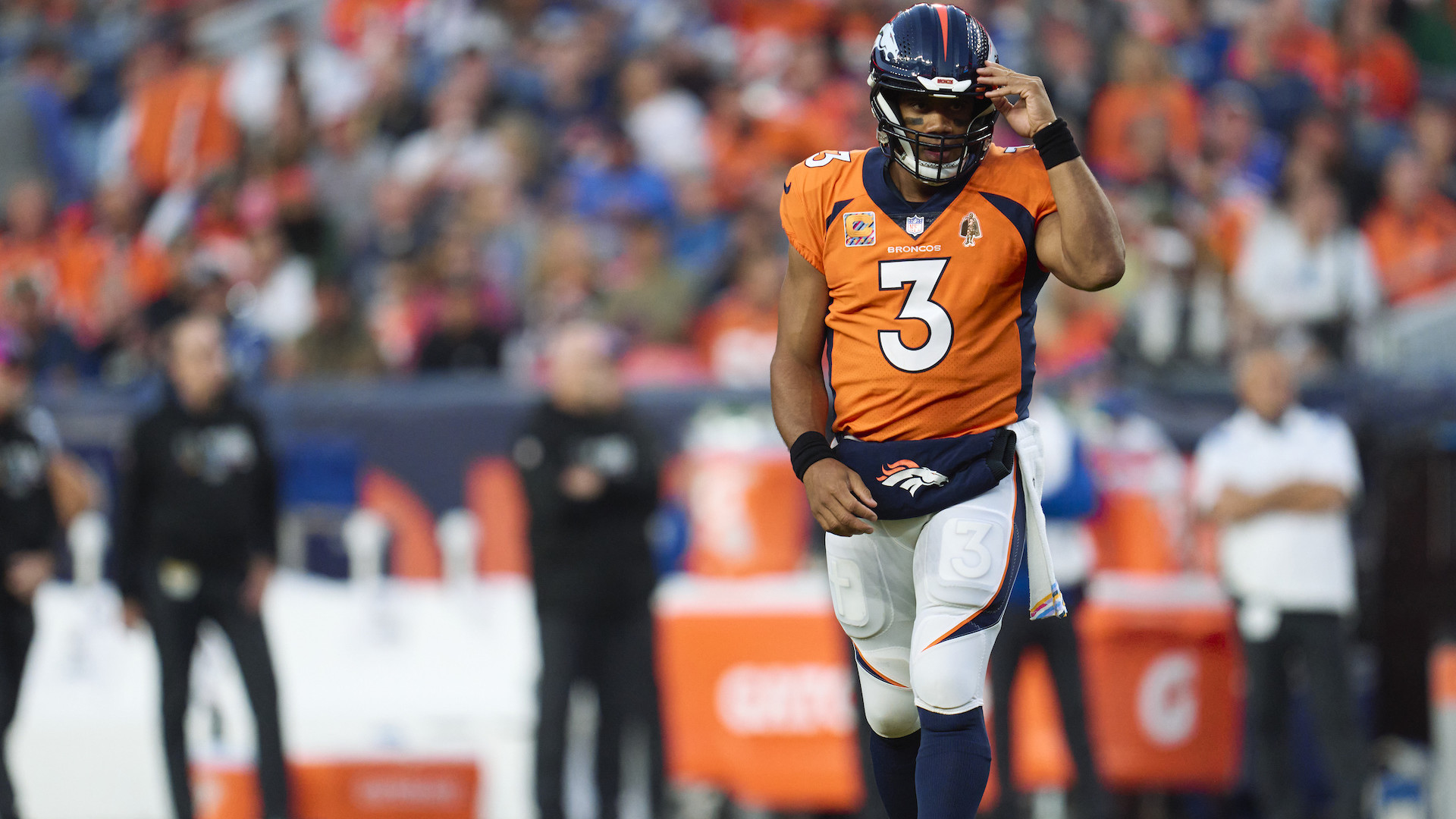 Denver Broncos quarterback Russell Wilson