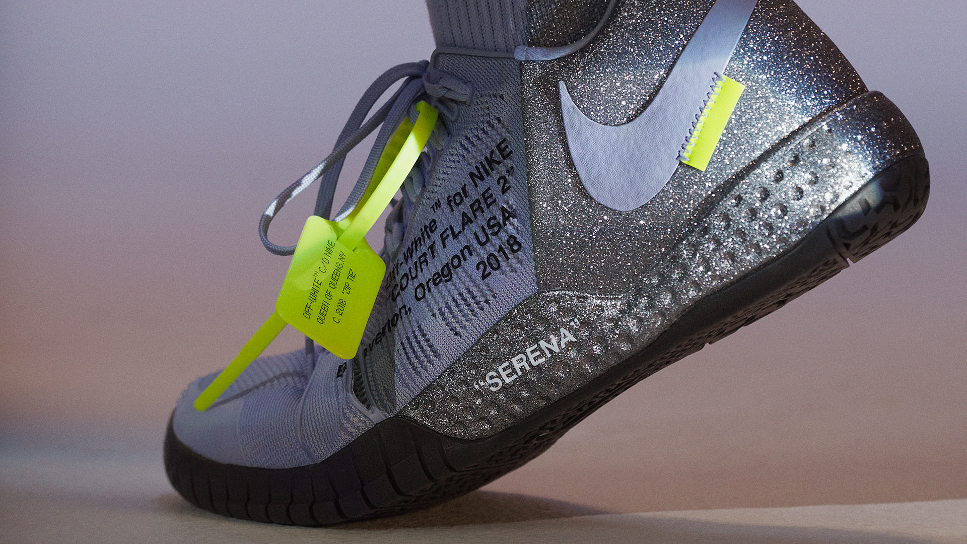 Virgil Abloh x Nike x Serena Williams Queen Collection NikeCourt Flare 2