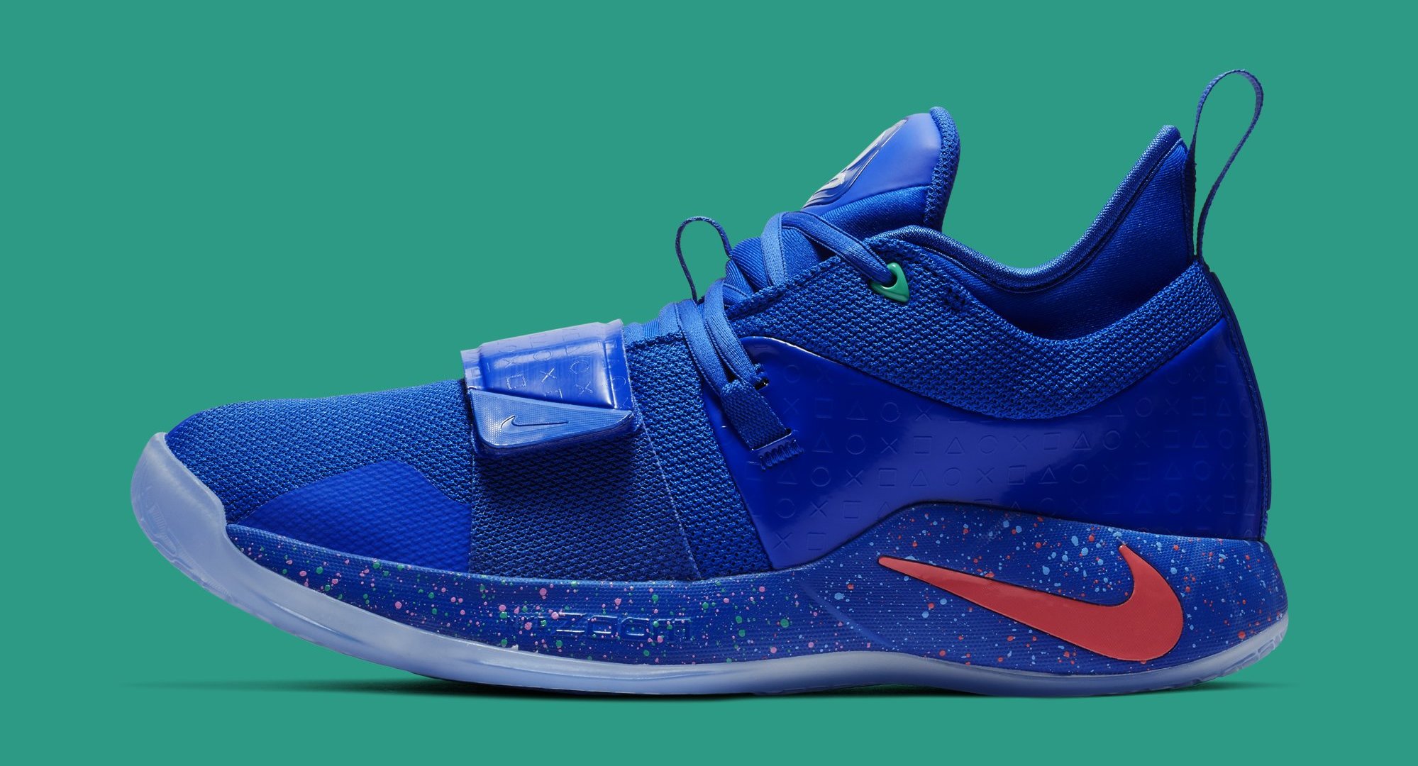 Playstation x Nike PG 2.5 &#x27;Blue/Multi Color&#x27; BQ8388 900 (Lateral)