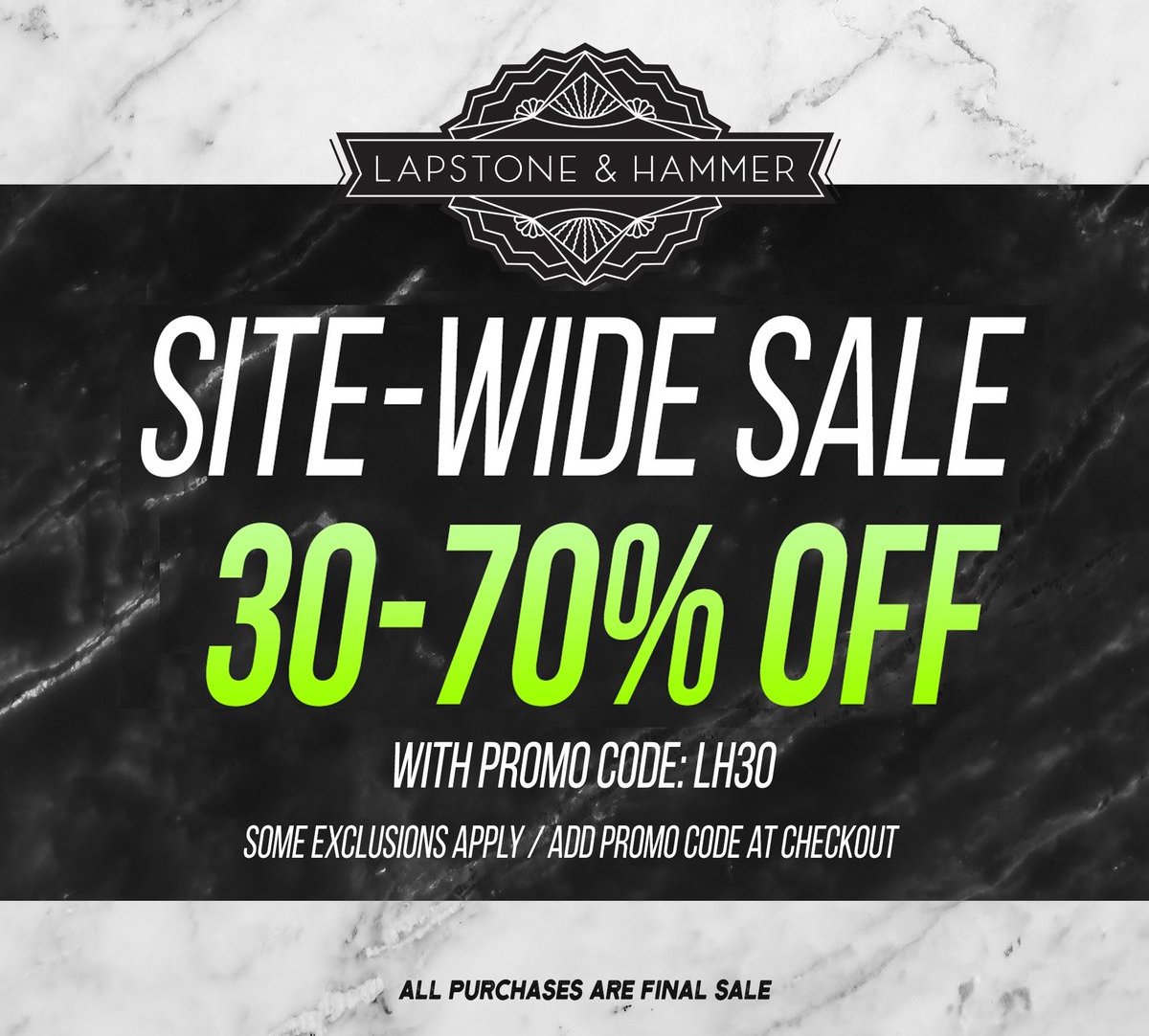 Lapstone &amp; Hammer Black Friday 2020 Sale