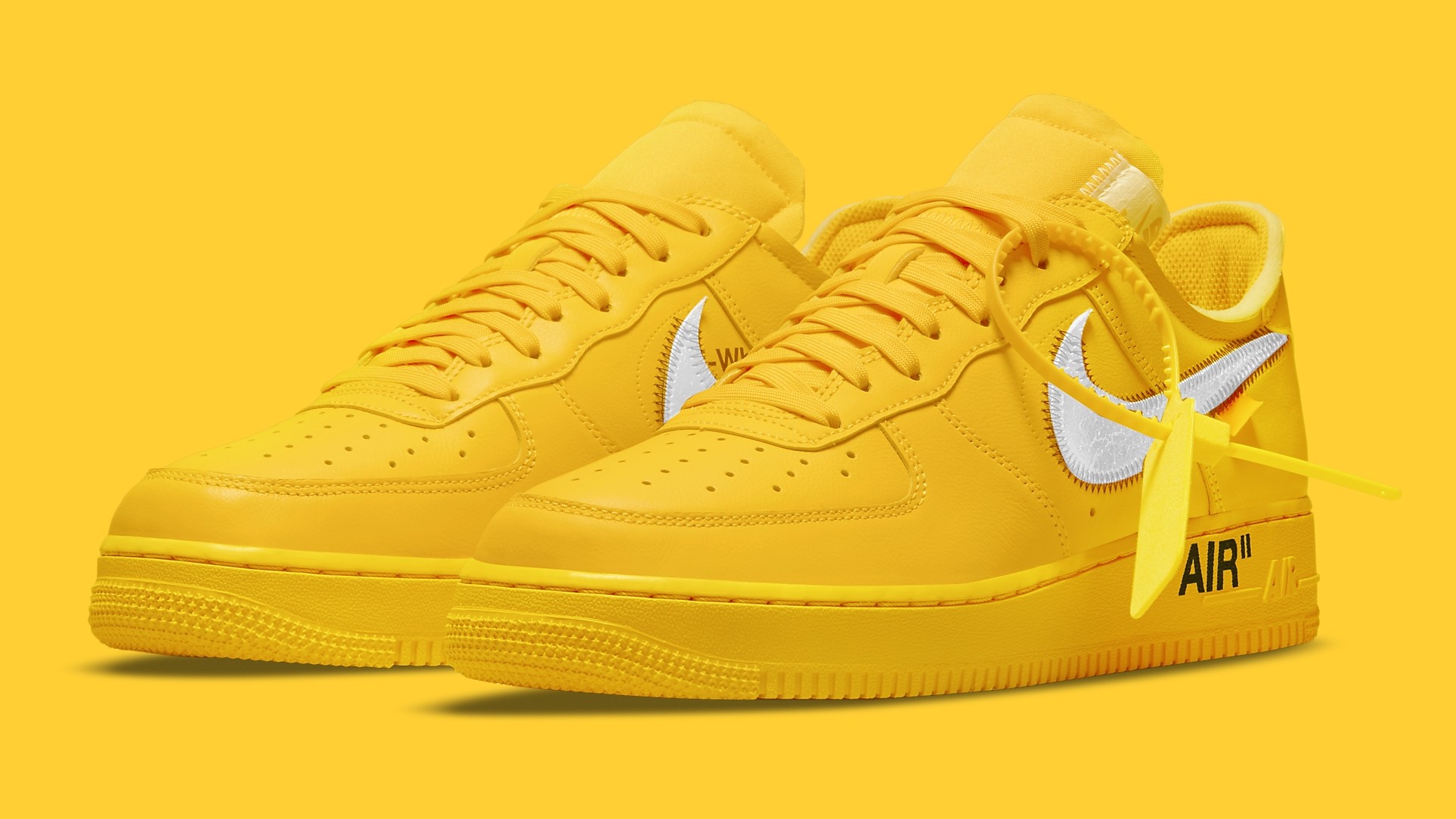 Lemonade' Off-White x Nike Air Force 1s Just Dropped on SNKRS Stash