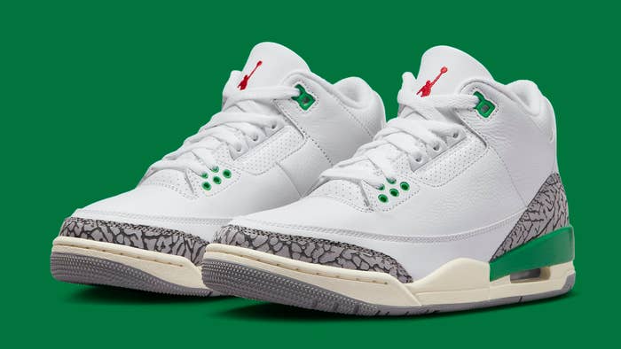 Air Jordan 3 Retro Women&#x27;s &#x27;Lucky Green&#x27; CK9246 136 Pair