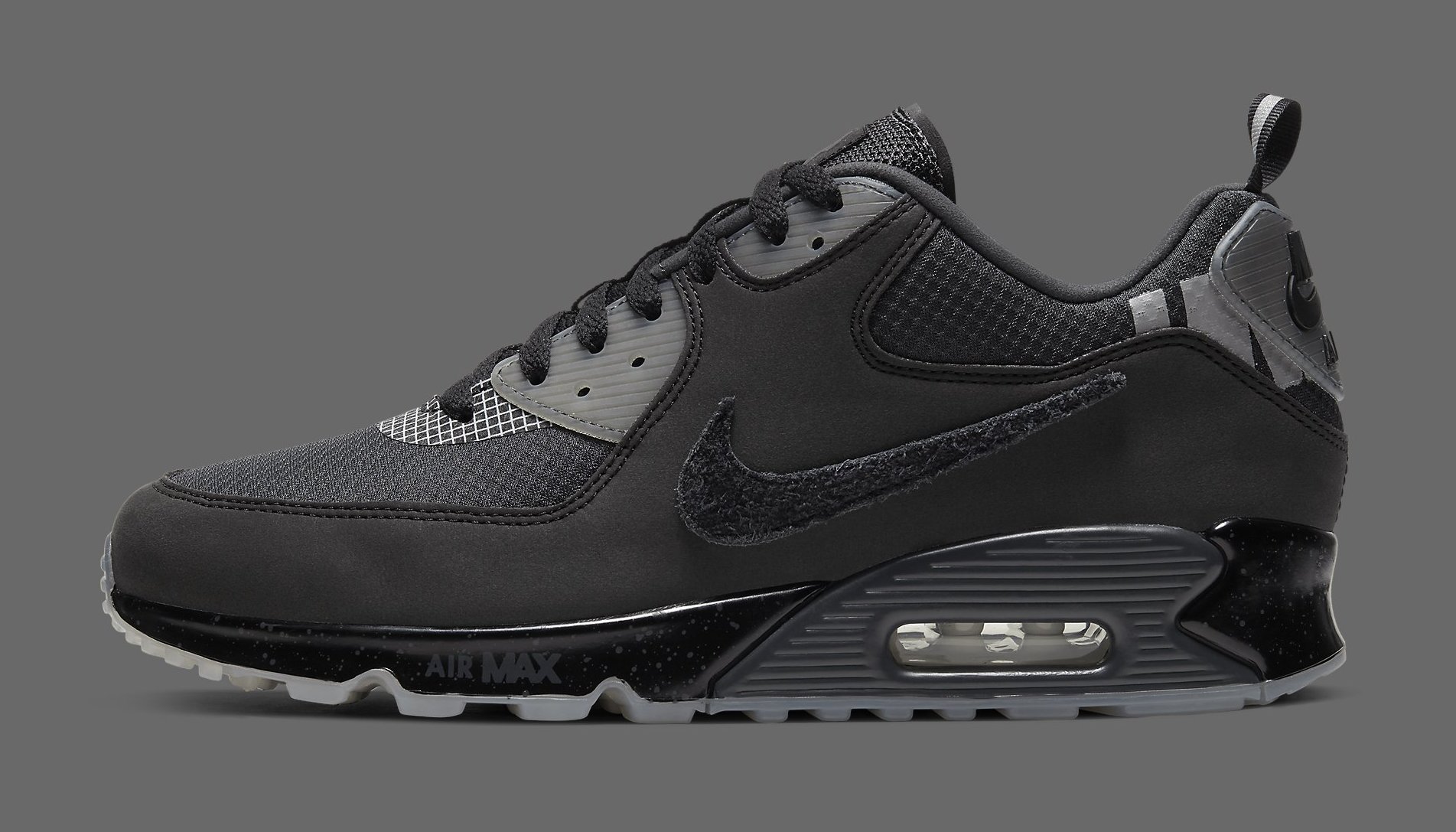 undefeated nike air max 90 black cq2289 002 lateral