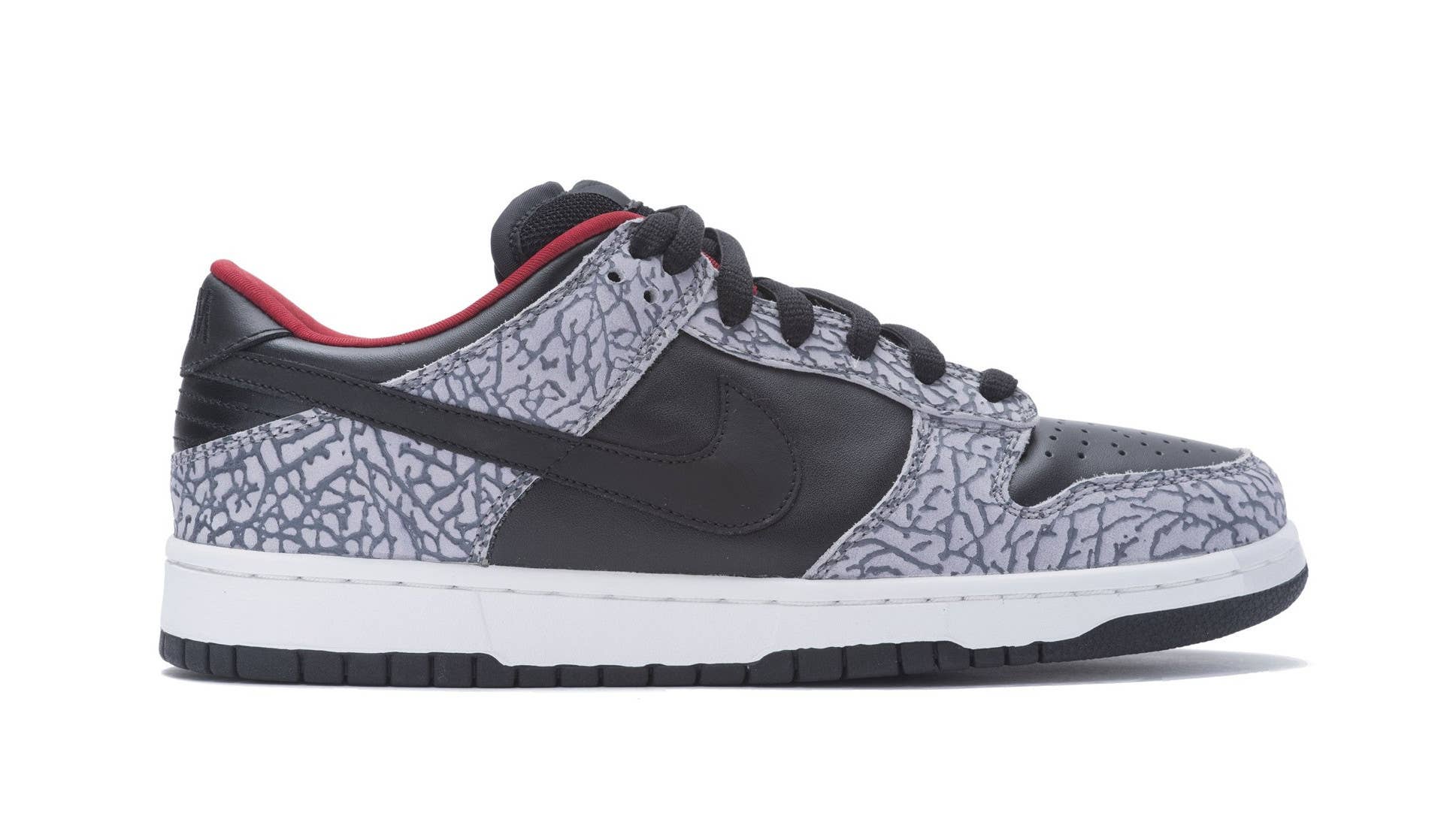 Supreme x Nike SB Dunk Low 'Black Cement' 304292 131 Release Date