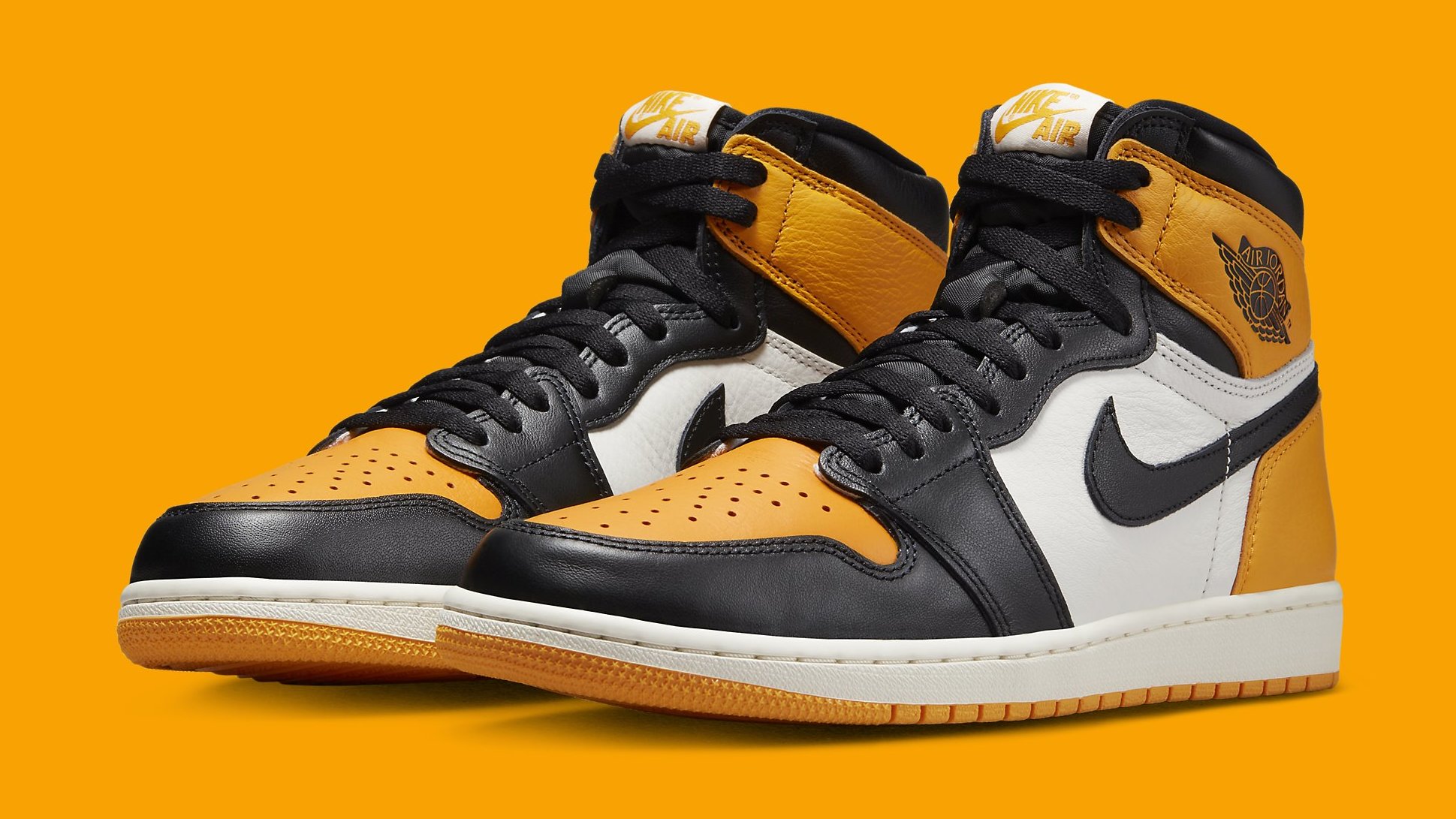 Black and 2025 yellow 1s jordans