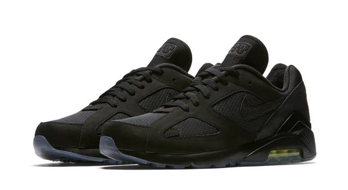 Nike Air Max 180 &#x27;Black/Black Volt&#x27; (Pair)