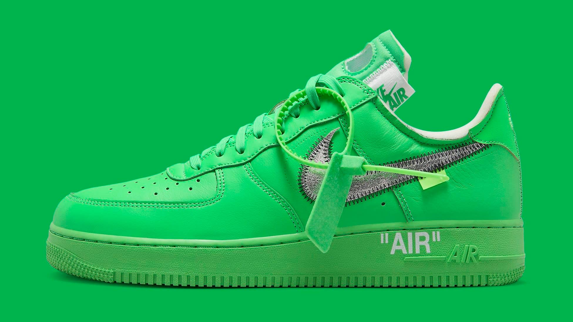 Off-White x Nike Air Force 1 Low 'Brooklyn' DX1419 300 Lateral