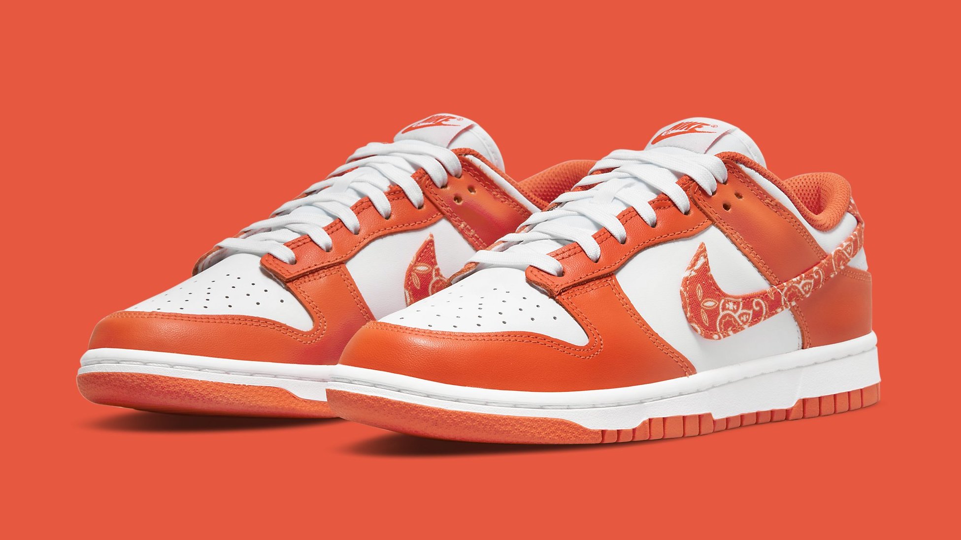 Orange Paisley' Nike Dunk Lows Are Dropping This Week | Complex