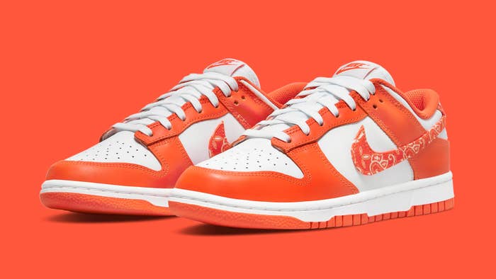 'Orange Paisley' Nike Dunk Lows Are Dropping This Week | Complex