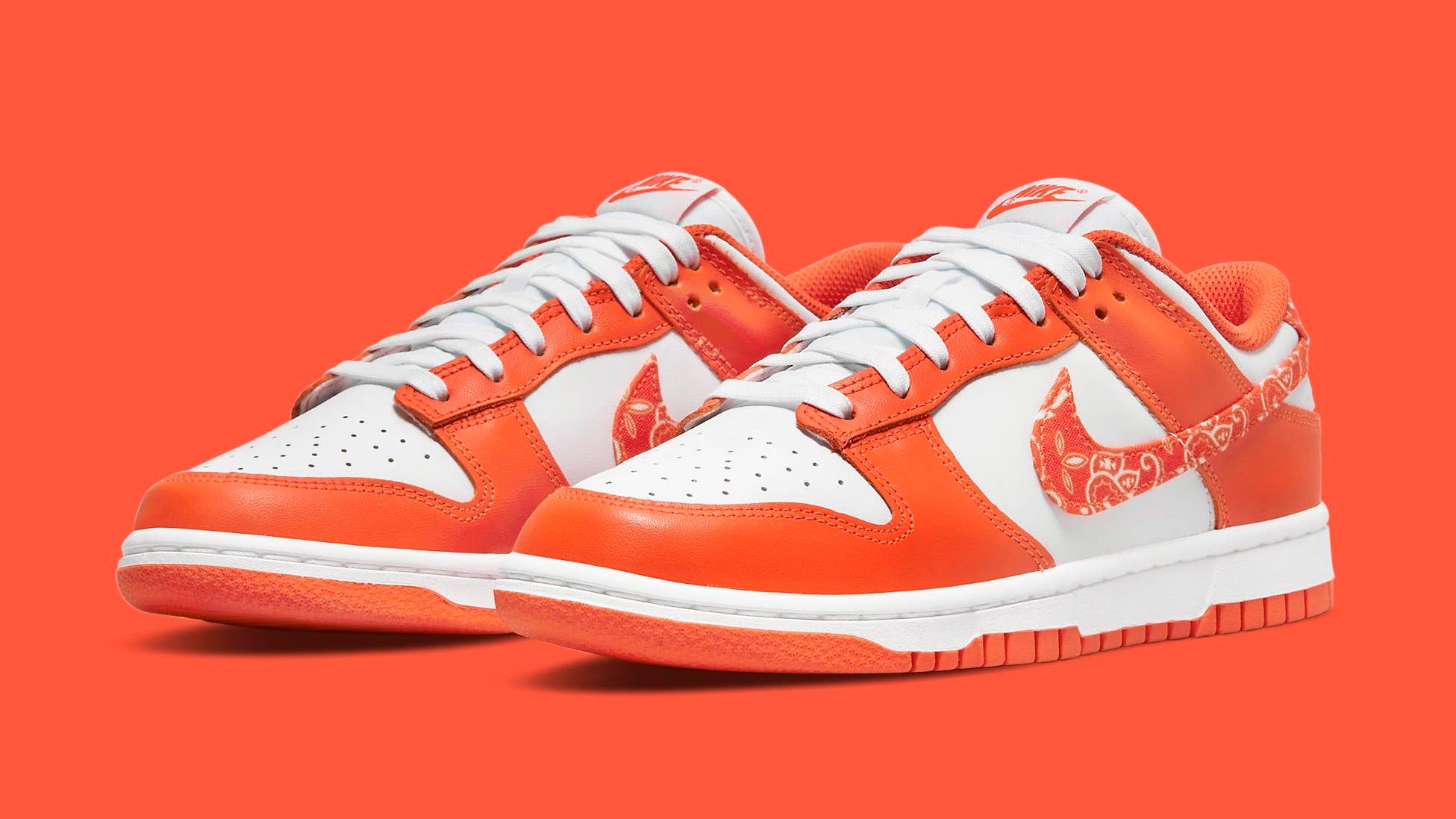 Orange Paisley' Nike Dunk Lows Are Dropping This Week