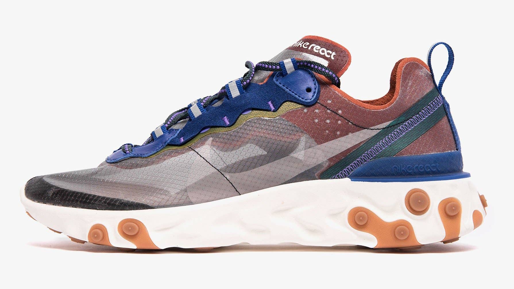 Nike React Element 87 'Dusty Peach/Atmosphere Grey' AQ1090 200 (Lateral)
