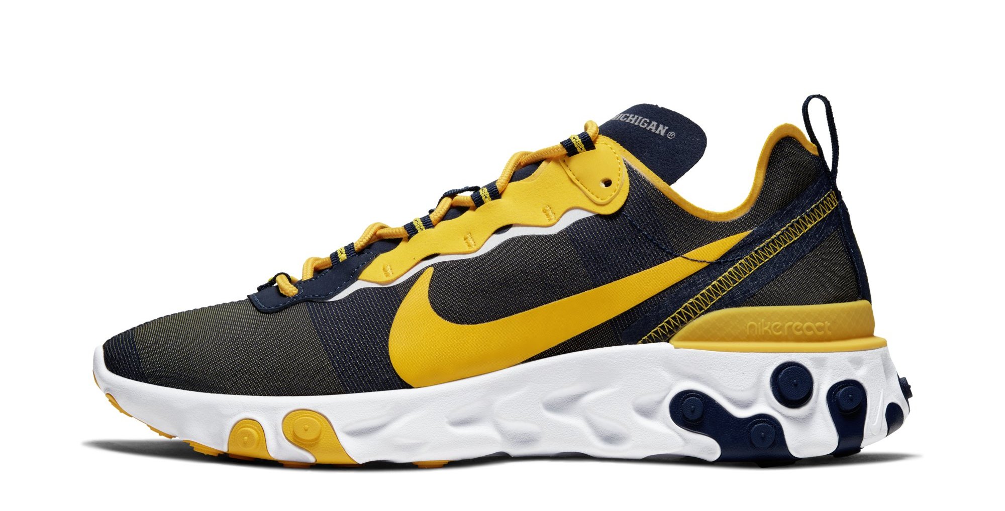 Nike React Element 55 &#x27;Michigan&#x27; CK4846 400