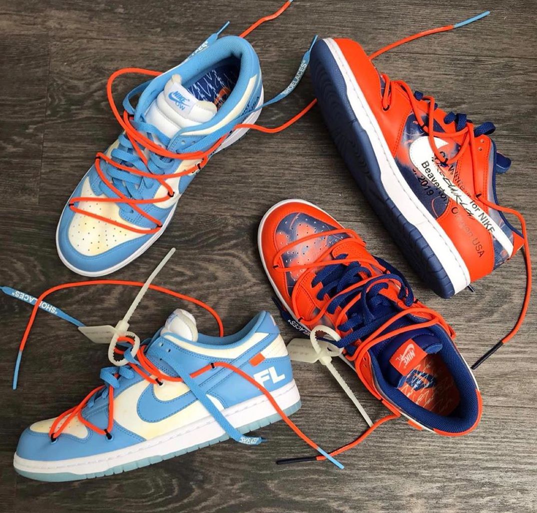 Virgil Abloh Teases Off-White x Futura x Nike Dunk Low Release