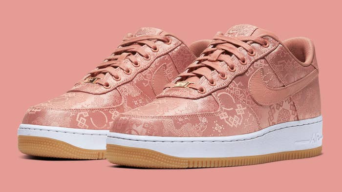 Clot x Nike Air Force 1 Rose Gold Release Date CJ5290 600 Pair