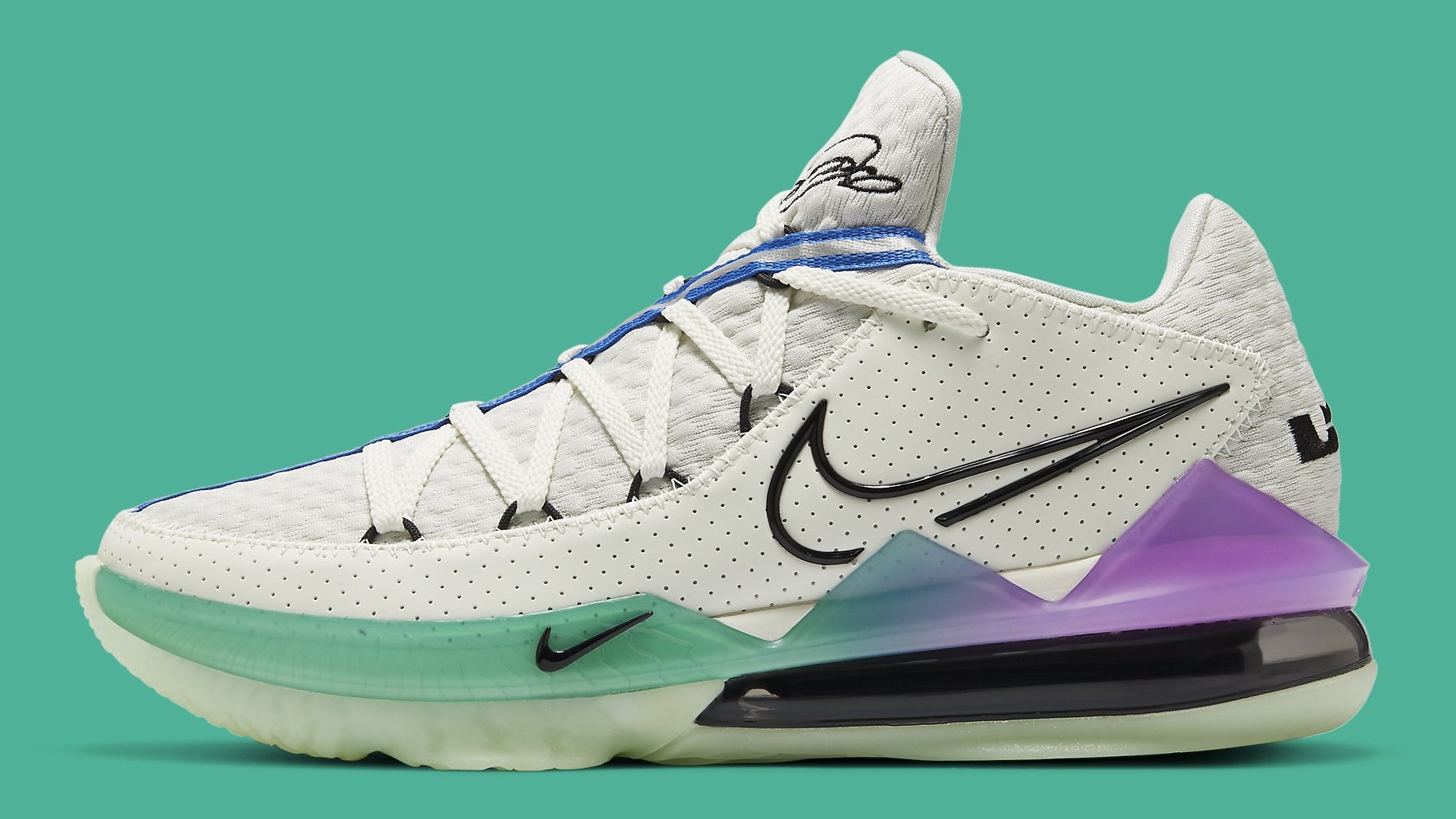 Nike LeBron 17 Low Glow in the Dark Release Date CD5007 005 Profile