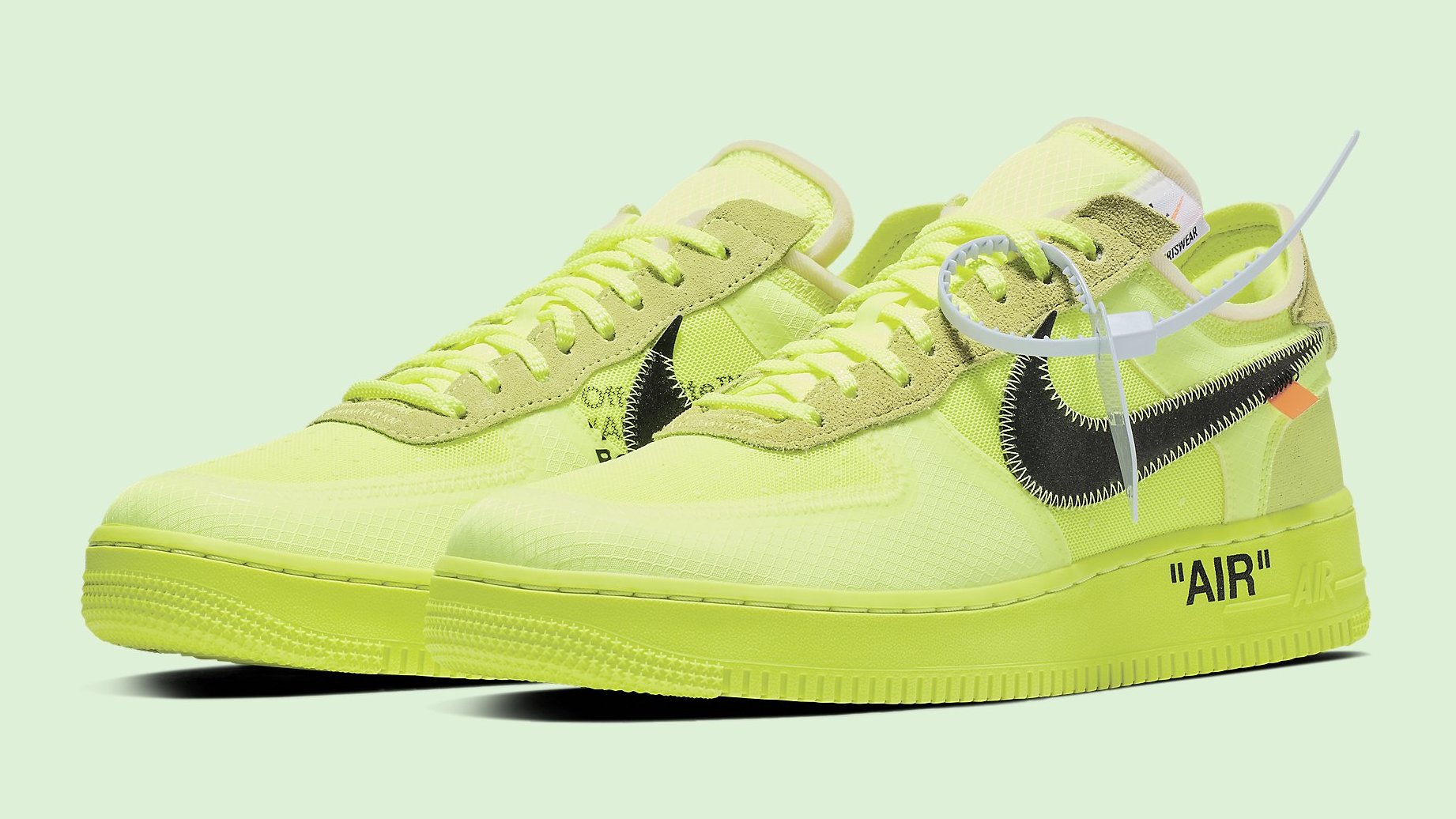 Nike Air Force 1 Low Off-White Volt - AO4606-700 - Restocks