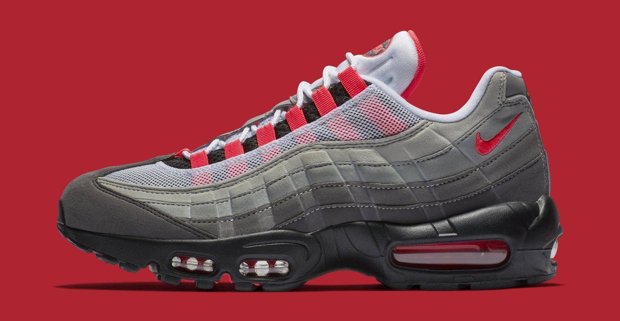 Nike Air Max 95 &#x27;White/Solar Red Granite Dust&#x27; AT2865 100 (Lateral)