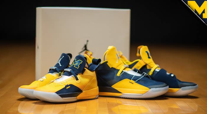 Air Jordan 33 &#x27;Michigan&#x27; PE 1