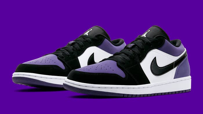 air jordan 1 low court purple 553558 125 pair
