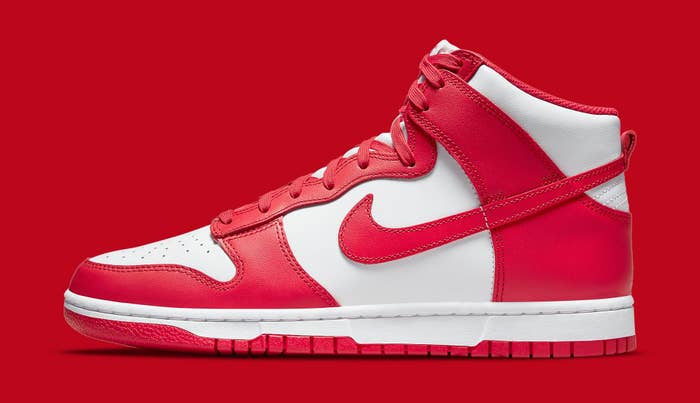 Nike Dunk High &#x27;University Red&#x27; DD1399 106 Lateral
