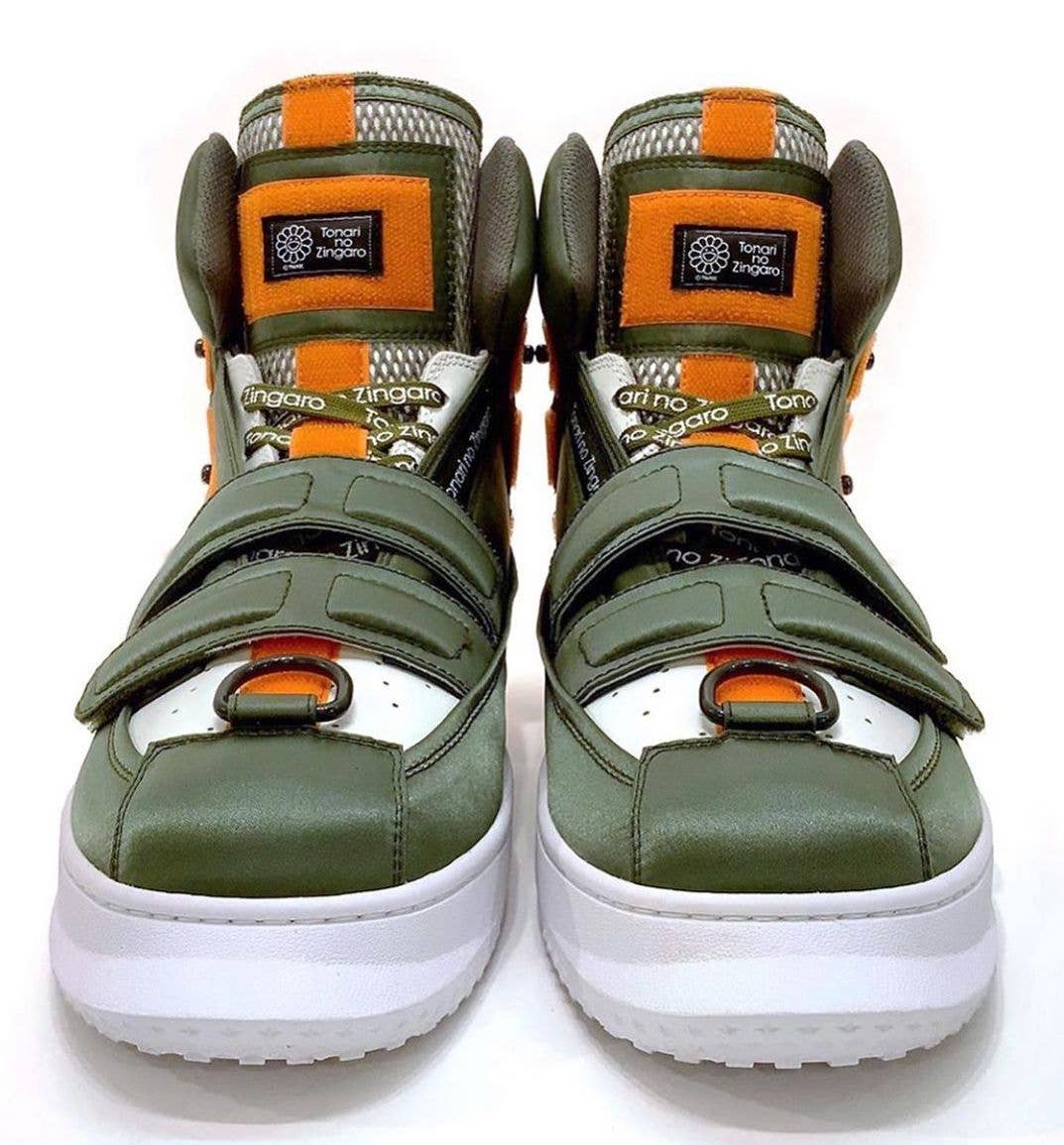 High-detail nike sneakers designed by takashi murakami