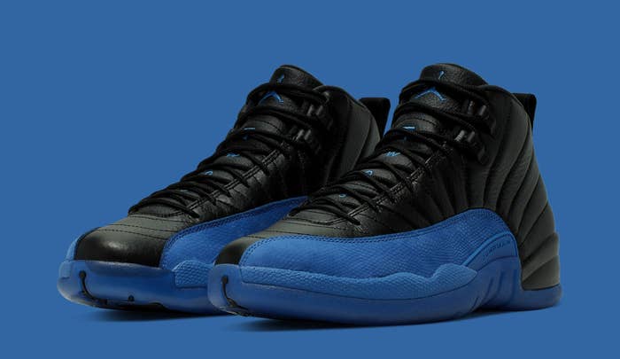 Air Jordan 12 Retro &#x27;Black/Game Royal&#x27; 130690 014 (Pair)