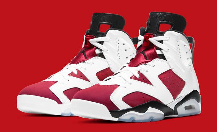 Air Jordan 6 Retro &#x27;Carmine&#x27; 2021 CT8529 106 Pair