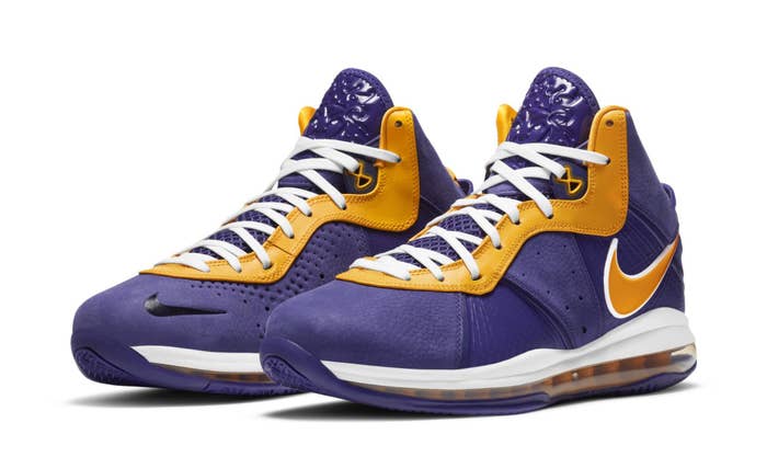 Nike LeBron 8 &#x27;Lakers&#x27; DC8380 500 (Pair)
