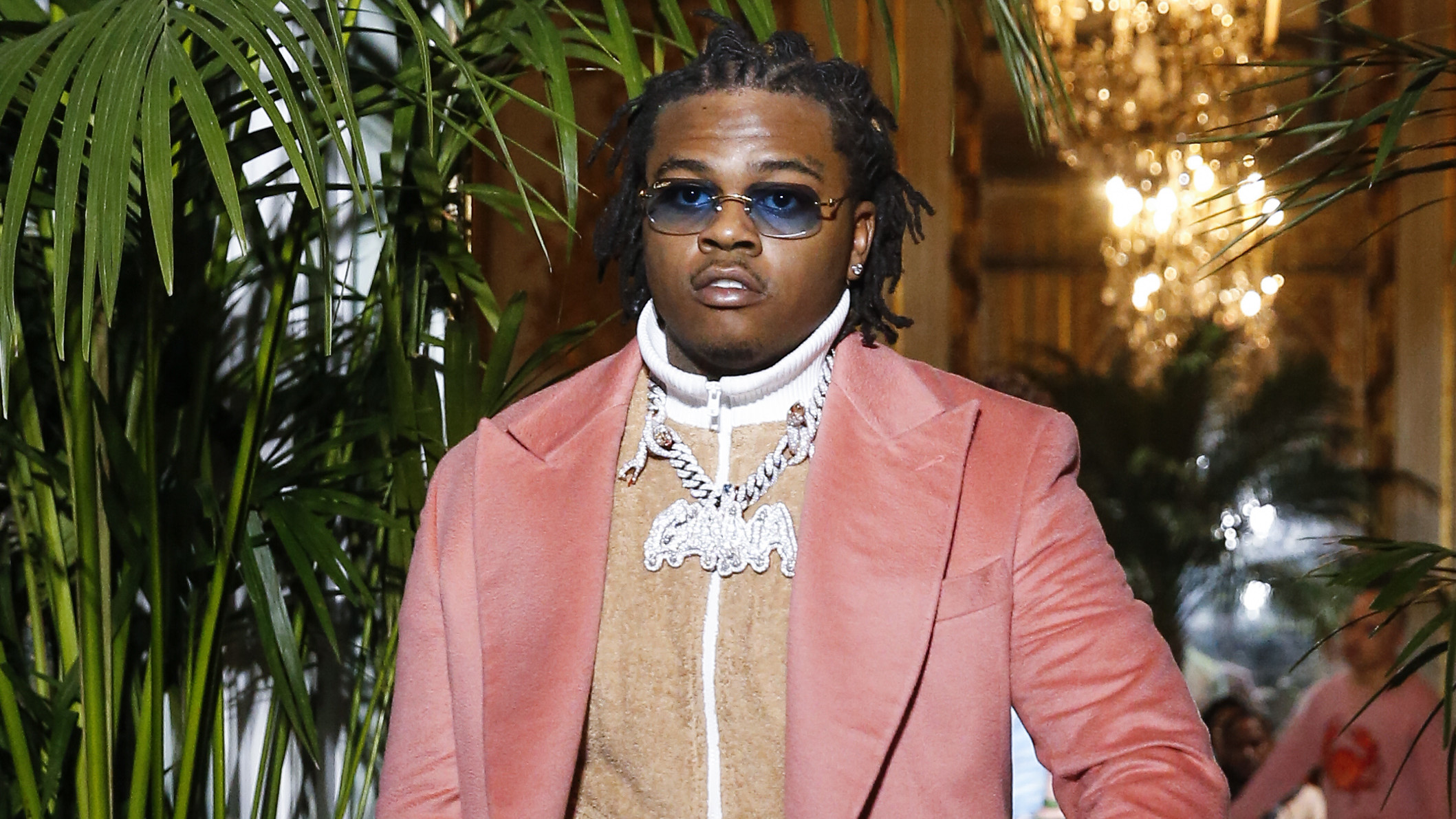 Gunna Wearing LV Sunglasses And Jacket With Jordan 1s & an