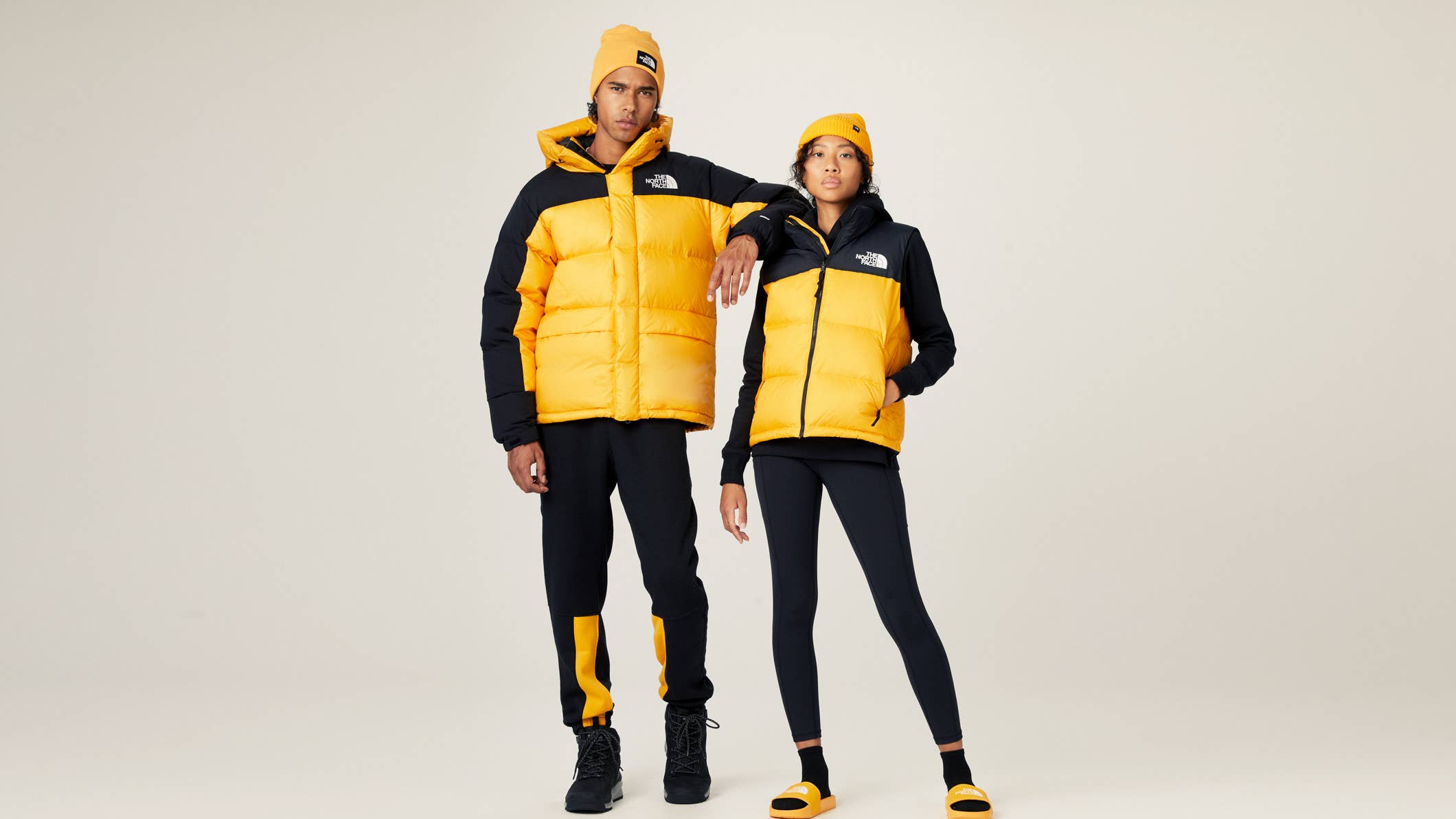 north face yellow icons