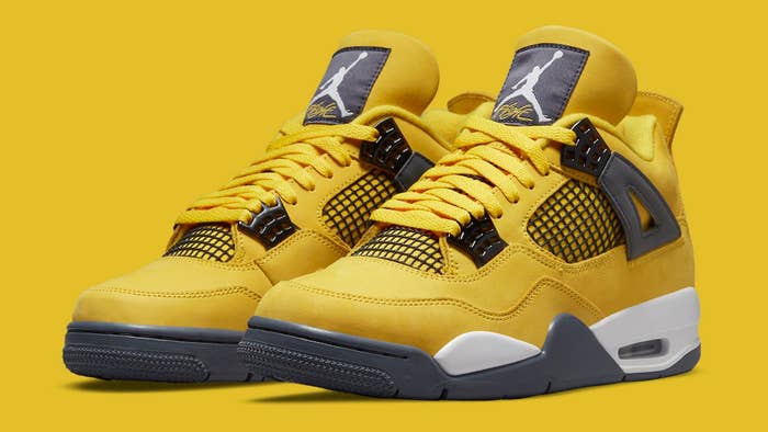 Air Jordan 4 Retro &#x27;Lightning&#x27; CT8527-700 Pair