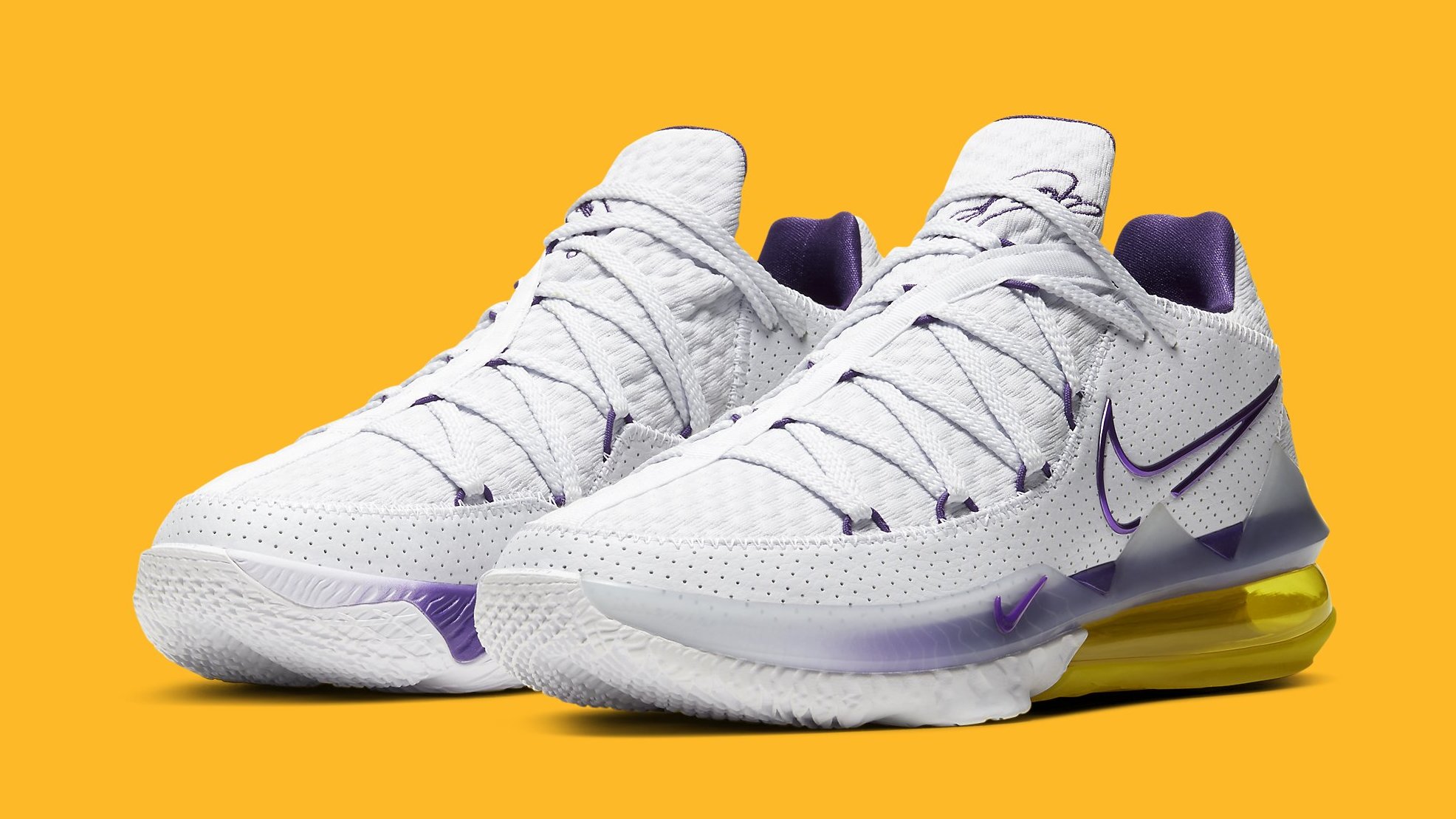The Nike LeBron 17 Low Gets Dressed in 'Lakers' Colors