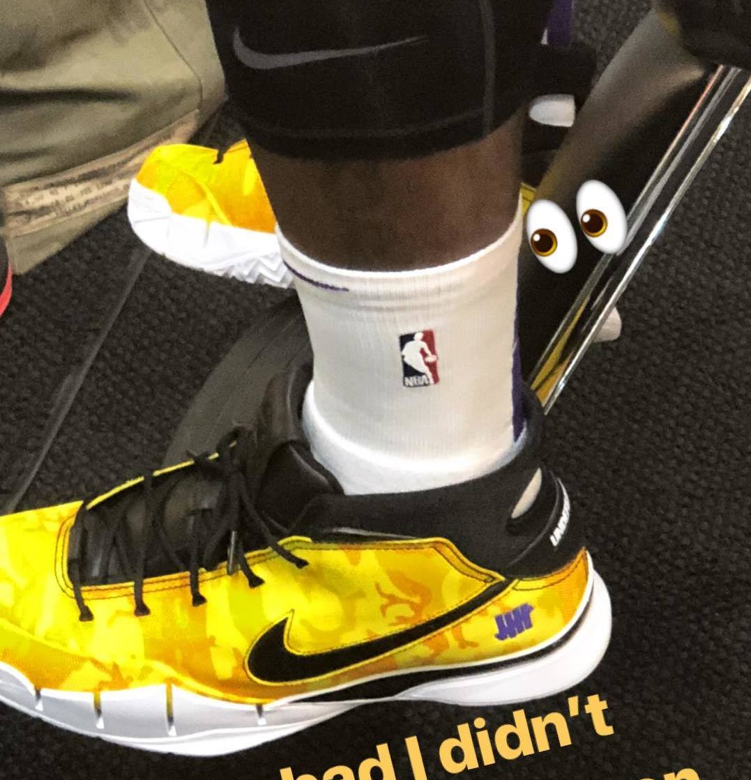 LeBron James Debuts Lakers Uniform with Unreleased Kobe Sneakers