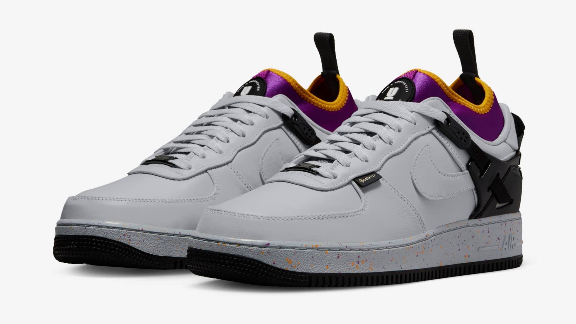 Undercover x Nike Air Force 1 Low 'Grey Fog' DQ7558-001 Pair