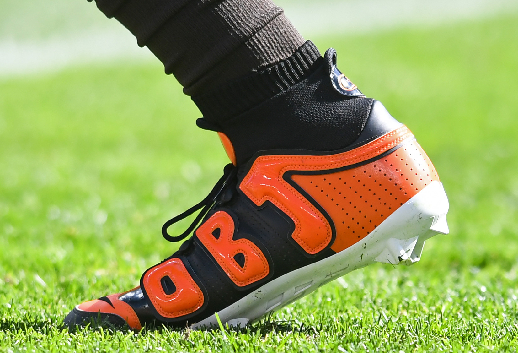 Odell Beckham Nike Vapor Untouchable Pro 3 OBJ Black Orange
